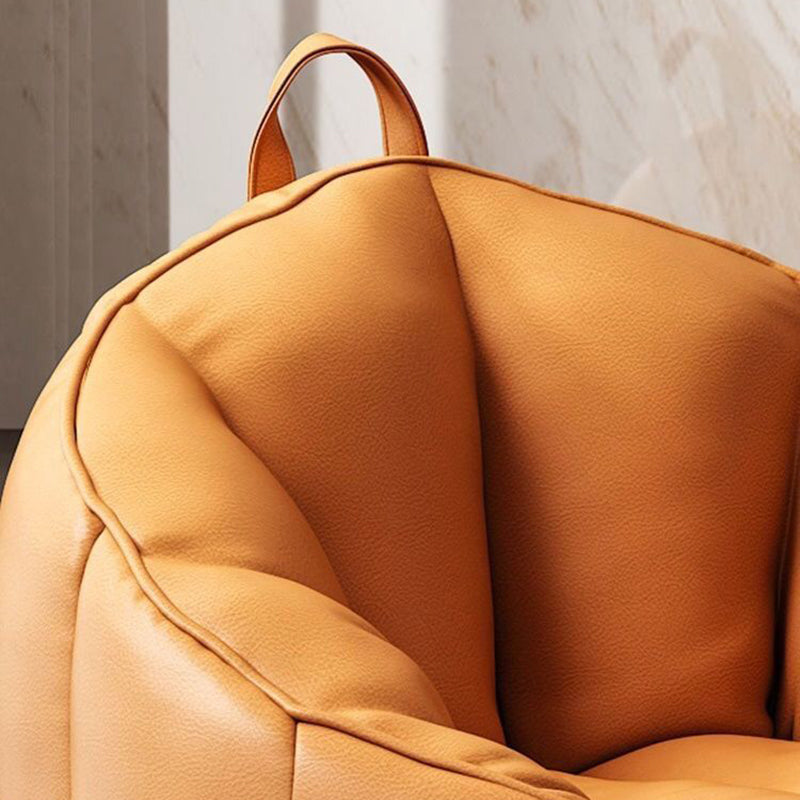 Contemporary Nordic Tech Fabric EPS Bean Bag Lazy Sofa With Backrest & Footrest For Living Room & Bedroom