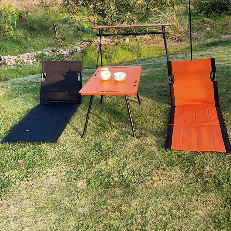 Modern Simplicity Oxford Fabric Aluminum Rectangular Foldable Camping Back Chair For Outdoor Patio