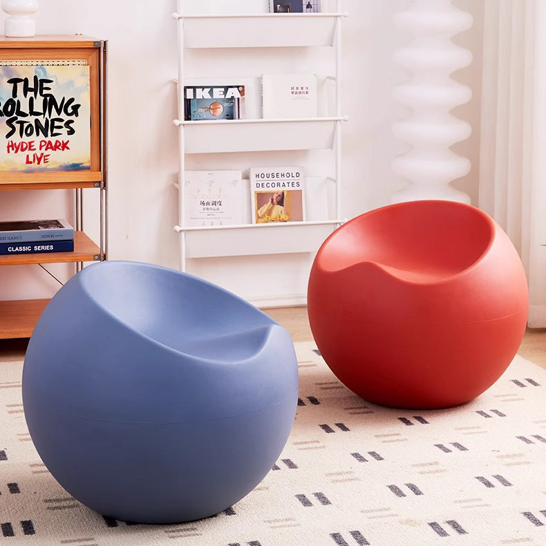 Contemporary Creative PP Apple & Sphere-Shaped Footstool For Entryway & Living Room