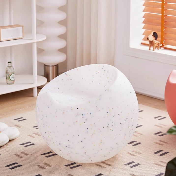 Contemporary Creative PP Apple & Sphere-Shaped Footstool For Entryway & Living Room