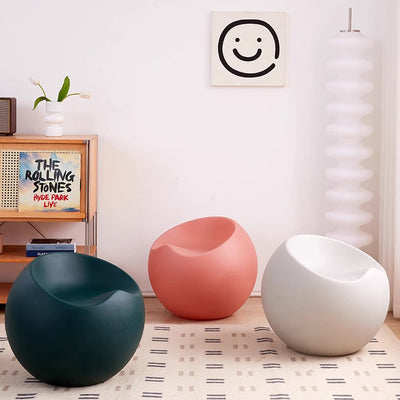 Contemporary Creative PP Apple & Sphere-Shaped Footstool For Entryway & Living Room