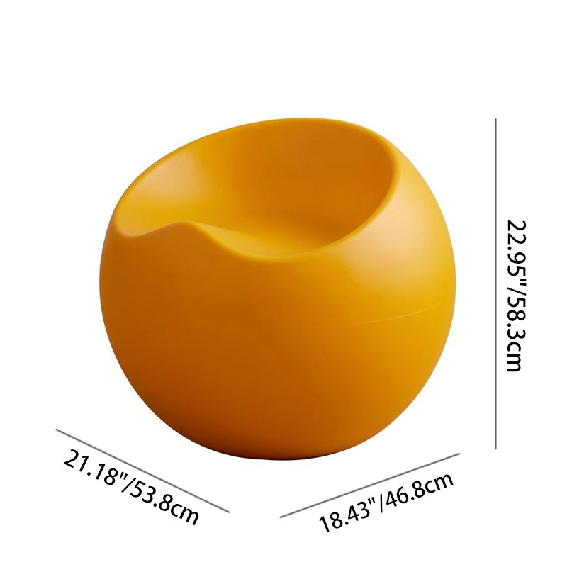 Contemporary Creative PP Apple & Sphere-Shaped Footstool For Entryway & Living Room