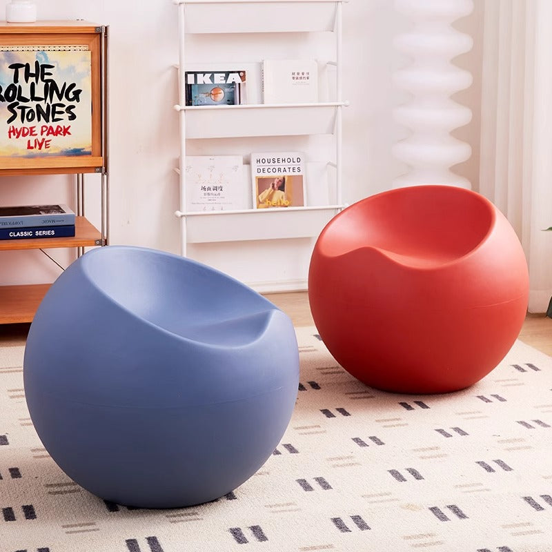 Contemporary Creative PP Apple &amp; Sphere-Shaped Footstool For Entryway &amp; Living Room