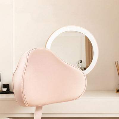 Contemporary Nordic Leather & Metal Cloud-Shaped Round Swivel Vanity Stool Backrest For Bedroom & Home Office