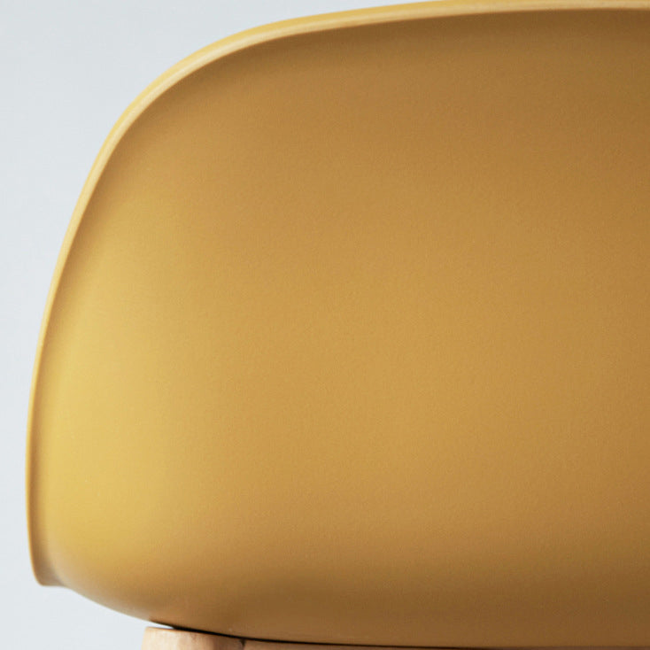 Tabouret de bar carré contemporain en hêtre et métal PP nordique avec dossier et repose-pieds pour cuisine et bar 