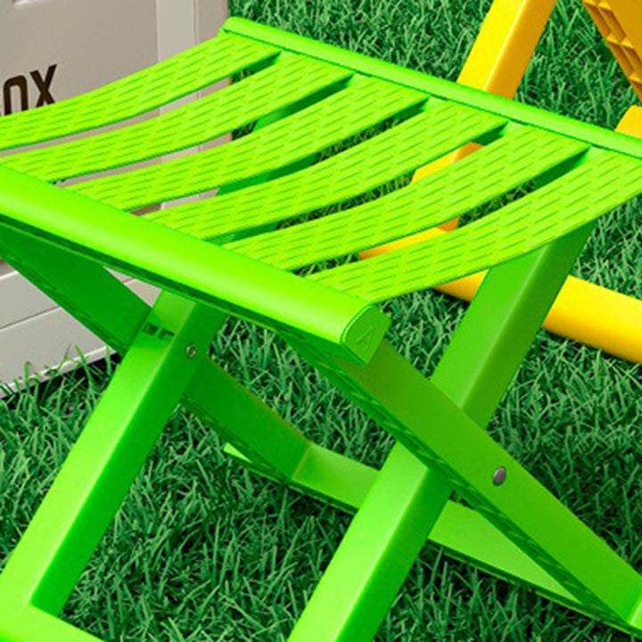 Contemporary Industrial PP TPE Square Foldable Camping Low Stool Portable For Outdoor And Living Room