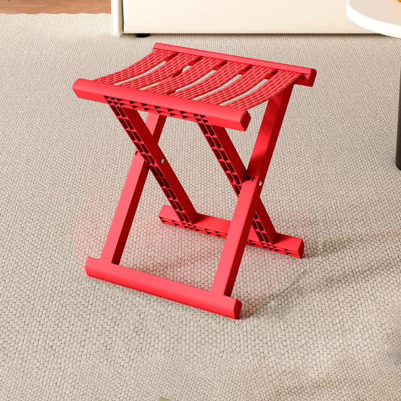 Contemporary Industrial PP TPE Square Foldable Camping Low Stool Portable For Outdoor And Living Room