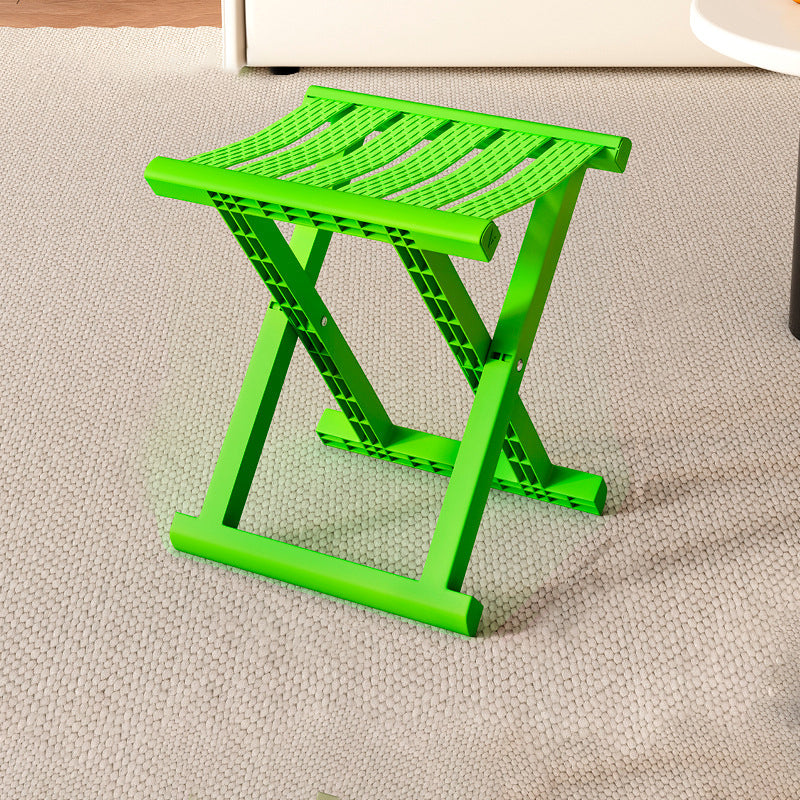 Contemporary Industrial PP TPE Square Foldable Camping Low Stool Portable For Outdoor And Living Room