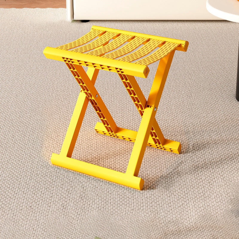 Contemporary Industrial PP TPE Square Foldable Camping Low Stool Portable For Outdoor And Living Room