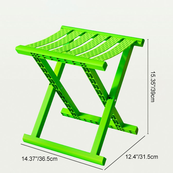Contemporary Industrial PP TPE Square Foldable Camping Low Stool Portable For Outdoor And Living Room