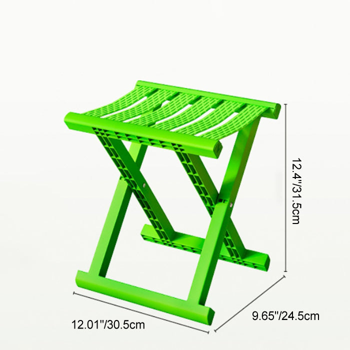 Contemporary Industrial PP TPE Square Foldable Camping Low Stool Portable For Outdoor And Living Room