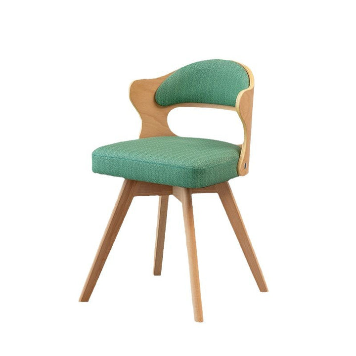 Chaise de bureau pivotante carrée en cuir synthétique ou en lin avec dossier pour bureau à domicile et étude 