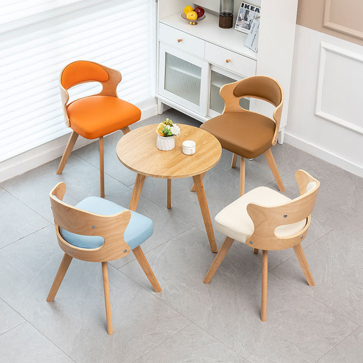 Chaise de bureau pivotante carrée en cuir synthétique ou en lin avec dossier pour bureau à domicile et étude 