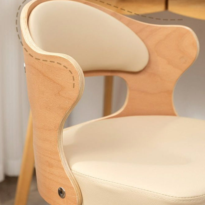 Chaise de bureau pivotante carrée en cuir synthétique ou en lin avec dossier pour bureau à domicile et étude 