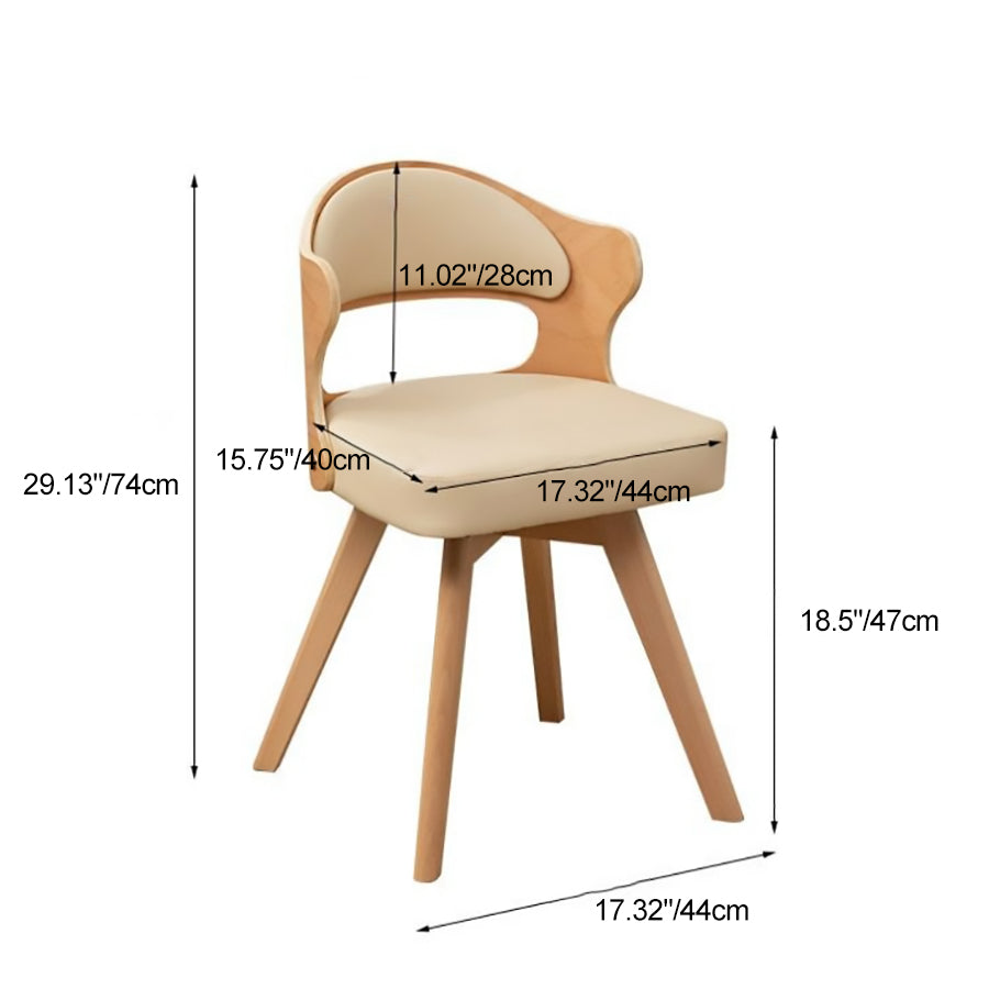 Chaise de bureau pivotante carrée en cuir synthétique ou en lin avec dossier pour bureau à domicile et étude 