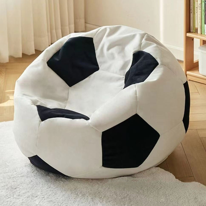 Contemporary Creative Synthetic Fabric EPP EPS Football Portable Washable Bean Bag Lazy Sofa For Living Room And Bedroom
