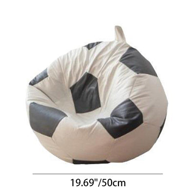 Contemporary Creative Cat Scratch Leather EPP EPS Football Portable Washable Bean Bag Lazy Sofa For Living Room And Bedroom