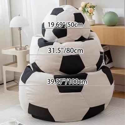Zeitgenössischer kreativer Kunstleder EPP EPS Fußball tragbarer waschbarer Sitzsack Lazy Sofa für Wohnzimmer und Schlafzimmer 