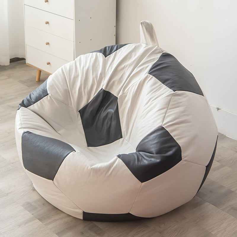 Zeitgenössischer kreativer Kunstleder EPP EPS Fußball tragbarer waschbarer Sitzsack Lazy Sofa für Wohnzimmer und Schlafzimmer 