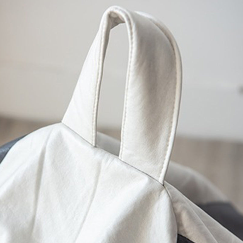 Sofá perezoso de bolsa de frijoles portátil lavable de fútbol EPP EPS de cuero para rascar gatos creativo contemporáneo para sala de estar y dormitorio 