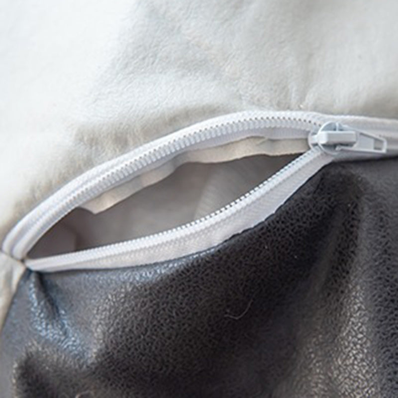 Sofá perezoso de bolsa de frijoles portátil lavable de fútbol EPP EPS de cuero para rascar gatos creativo contemporáneo para sala de estar y dormitorio 