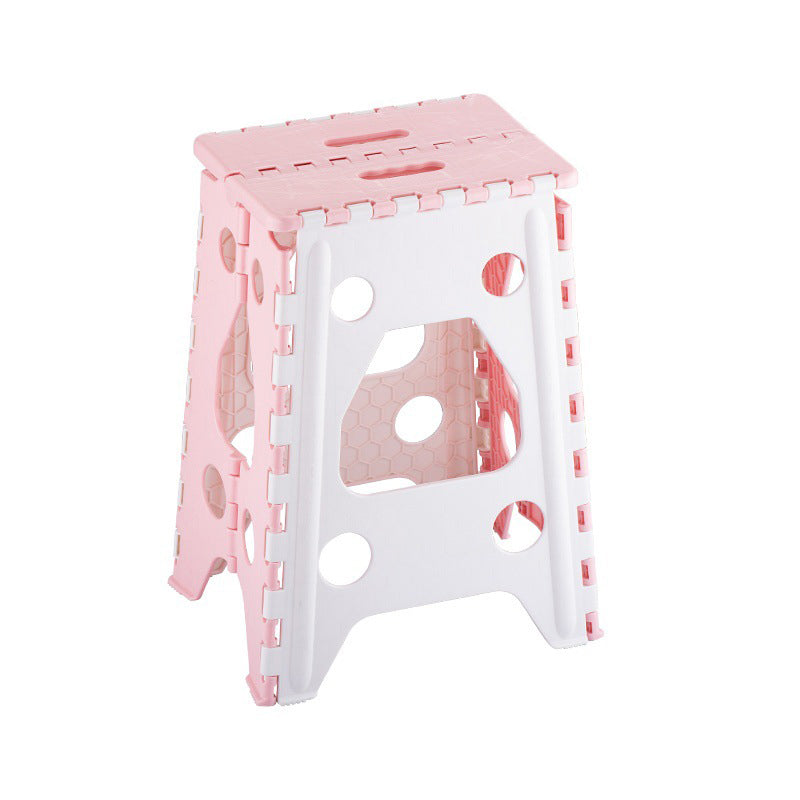 Taburete Plegable Rectangular Moderno Minimalista PP Para Sala de Estar y Entrada 