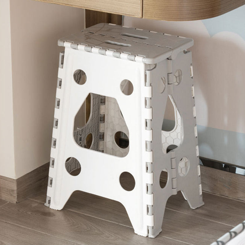 Taburete Plegable Rectangular Moderno Minimalista PP Para Sala de Estar y Entrada 