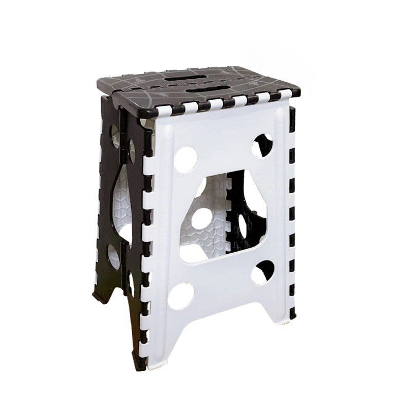 Taburete Plegable Rectangular Moderno Minimalista PP Para Sala de Estar y Entrada 