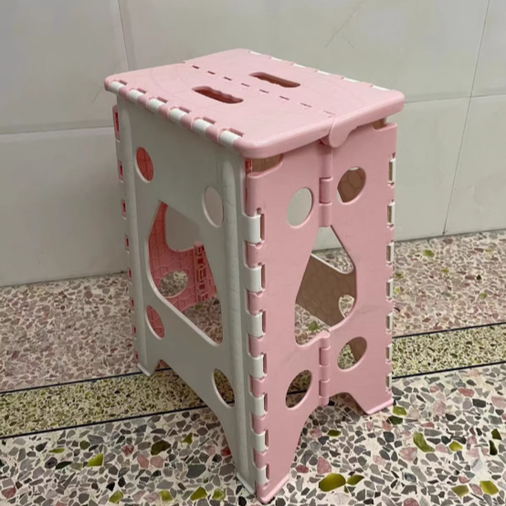 Taburete Plegable Rectangular Moderno Minimalista PP Para Sala de Estar y Entrada 