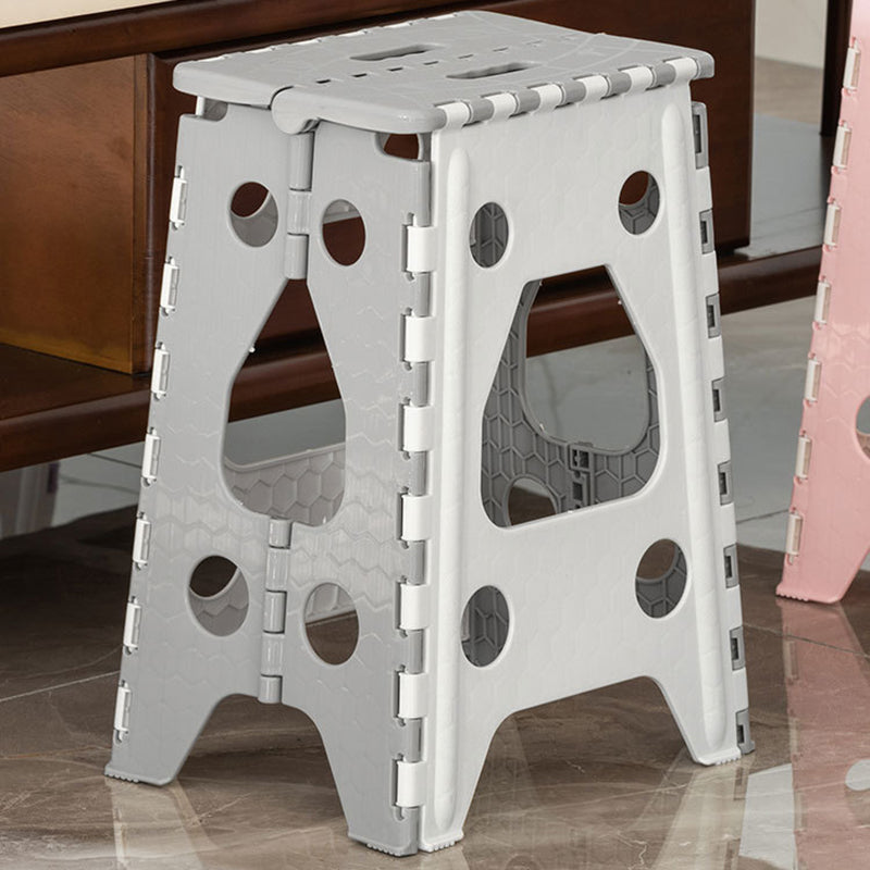 Taburete Plegable Rectangular Moderno Minimalista PP Para Sala de Estar y Entrada 