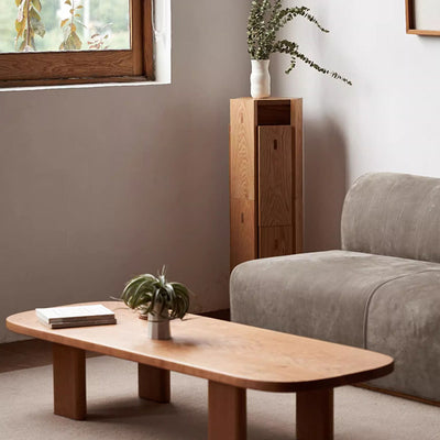 Modern Simplicity Solid Wood Hexagonal Honeycomb Low Stool With Stackable Design For Living Room