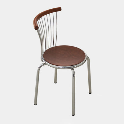 Moderna silla de comedor de madera de fresno de mediados de siglo con respaldo para el comedor 