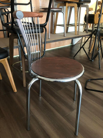 Moderna silla de comedor de madera de fresno de mediados de siglo con respaldo para el comedor 