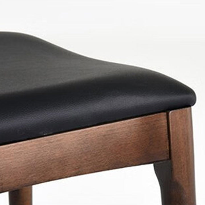 Contemporary Nordic Ash Wood PU Leather Horn Dining Chair Backrest For Dining Room