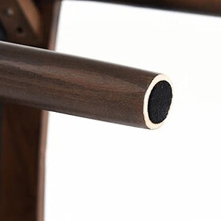Contemporary Nordic Ash Wood PU Leather Horn Dining Chair Backrest For Dining Room