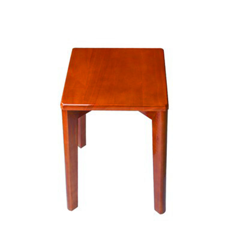 Moderner minimalistischer quadratischer Hocker aus Kautschukholz ohne Rückenlehne und Armlehnen für das Esszimmer 