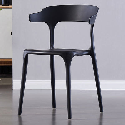 كرسي طعام منحني حديث بسيط بدون مسند ظهر لغرفة الطعام 