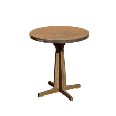 Traditional Farmhouse Round Rectangular Foldable Solid Wood Plywood Outdoor Coffee Table 1-Tier For Outdoor