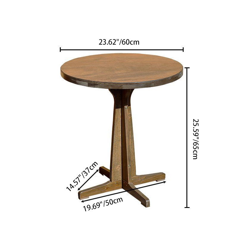Traditional Farmhouse Round Rectangular Foldable Solid Wood Plywood Outdoor Coffee Table 1-Tier For Outdoor