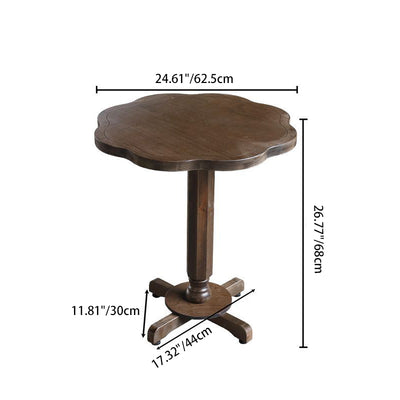 Traditional Farmhouse Round Rectangular Foldable Solid Wood Plywood Outdoor Coffee Table 1-Tier For Outdoor