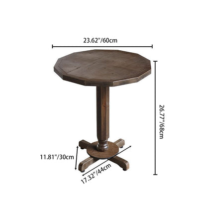 Traditional Farmhouse Round Rectangular Foldable Solid Wood Plywood Outdoor Coffee Table 1-Tier For Outdoor