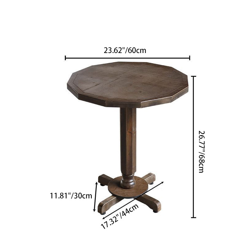 Traditional Farmhouse Round Rectangular Foldable Solid Wood Plywood Outdoor Coffee Table 1-Tier For Outdoor