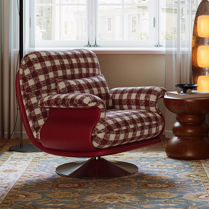 Chaise d'appoint traditionnelle française à dossier et accoudoirs, ronde et rectangulaire, en mélange coton-lin et acier inoxydable, pour salon 
