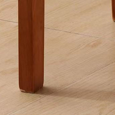 Modern Minimalist Rectangular Solid Wood Dining Chair Backrest Armless For Dining Room