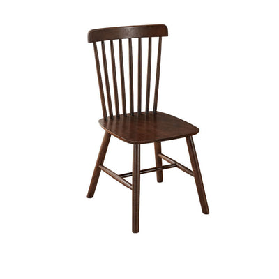 Modern Minimalist Rectangular Solid Wood Dining Chair Backrest Armless For Dining Room