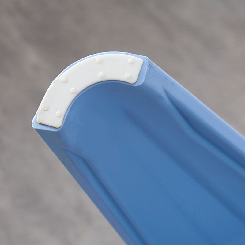 Moderner minimalistischer gebogener rechteckiger PP-Esszimmerstuhl Rückenlehne ohne Armlehnen für Esszimmer 