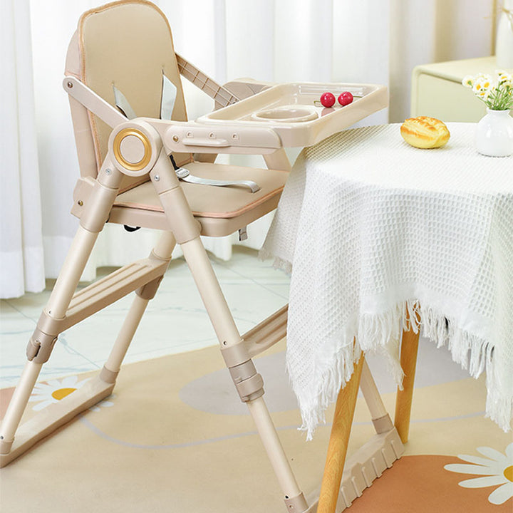 Moderner minimalistischer rechteckiger verstellbarer PU-Leder-PP-Kohlenstoffstahl-Kinder-Esszimmerstuhl mit Rückenlehne und Armlehne für das Esszimmer 