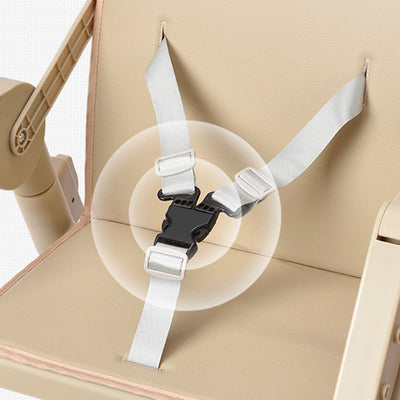 Modern Minimalist Rectangular Adjustable PU Leather PP Carbon Steel Kid Dining Chair Backrest Armrest For Dining Room