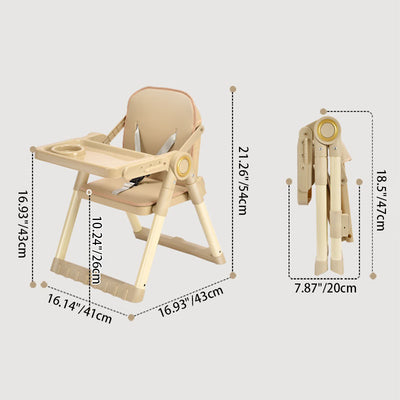 Modern Minimalist Rectangular Adjustable PU Leather PP Carbon Steel Kid Dining Chair Backrest Armrest For Dining Room