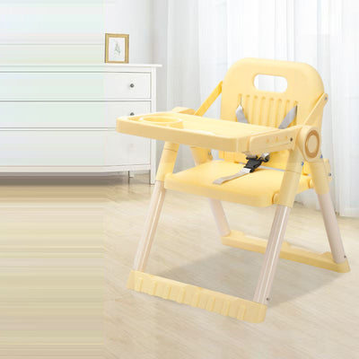 Modern Minimalist Rectangular Adjustable PU Leather PP Carbon Steel Kid Dining Chair Backrest Armrest For Dining Room